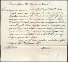 1871 Simor János esztergomi érsek által aláírt egyházi irat