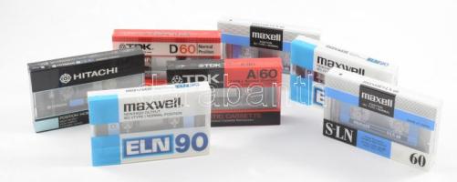 6 db bontatlan, üres audiokazetta