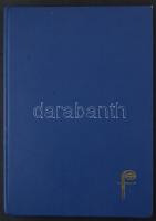 12 vastag fekete lapos A4-es berakó sötétkék borítóval