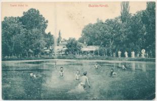 1917 Buziásfürdő, Baile Buzias; Szent Antal tó / lake (EB)
