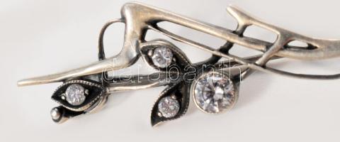 Ezüst bross (Ag), markazittal, jelzett 4,3 g