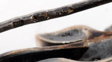 Ezüst bross (Ag), markazittal, jelzett 4,3 g