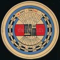 Magyar Gördülőcsapágy Művek forgatható kerek reklámlap