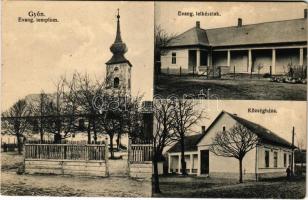 1927 Gyón (Dabas), Evangélikus templom és lelkészlak, Községháza