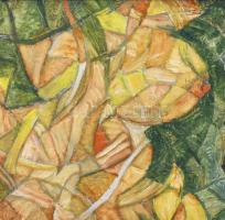 Kádár György (1912-2002): Nyár (női akt). Olaj, farost. Jelzett. 25×35 cm. Fakeretben