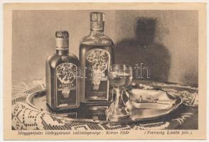 Meggyesfalva, Mureseni; Meggyesfalvi likőrgyárunk különlegessége: Kórus likőr. Ferenczy László felvétele. Erdélyrészi Hangya Szövetkezet / liquor beverages (EB)