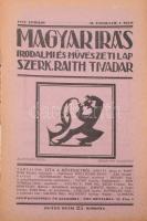 1922 Magyar Írás. Az új művészet folyóirata. Szerkeszti és kiadja: Raith Tivadar. II. évf. Teljes év...