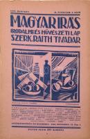 1922 Magyar Írás. Az új művészet folyóirata. Szerkeszti és kiadja: Raith Tivadar. II. évf. Teljes év...