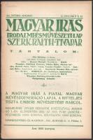 1923 Magyar Írás. Az új művészet folyóirata. Szerkeszti és kiadja: Raith Tivadar. III. évf. Egy szám...