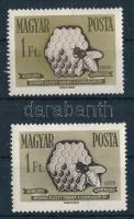 1958 Takarékosság és biztosítás 1Ft 2 db eltérő színű bélyeg