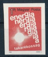 1984 Energiatakarékosság vágott bélyeg