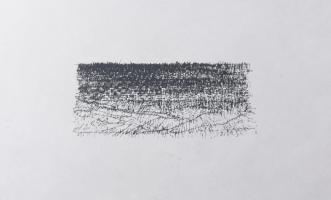 Barcsay Jenő (1900-1988): Táj. Szitanyomat, papír, jelzett. Művészpéldány E.A. VII/XV számozással). Apró elszíneződésekkel. Üvegezett fakeretben. 23,5×36,5 cm