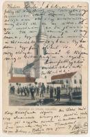 1912 Belényes, Beius; Református templom. Wagner Vilmos fényképész kiadása / Calvinist church (b)