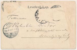 1912 Belényes, Beius; Református templom. Wagner Vilmos fényképész kiadása / Calvinist church (b)