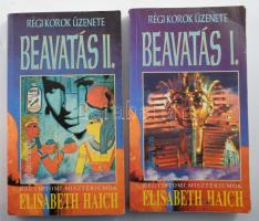 Elisabeth Haich: Beavatás I-II. köt. Óegyiptomi misztériumok. Bp., 1994, Édesvíz.  Kiadói papírkötés, kopott borítóval.