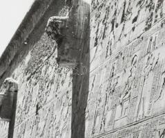 cca 1900 Egyiptom, Edfu, Hórusz-templom, üvegpozitív, 9x12 cm