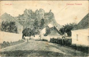 1911 Fülek, Filakovo; vár. Krämer Jeremiás kiadás / castle (lyukasztott / punched)