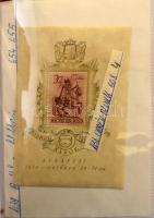 Magyar blokk gyűjtemény az 1939-1989 közötti időszakból 2 db fényképalbumban, dobozban