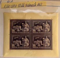 Magyar blokk gyűjtemény az 1939-1989 közötti időszakból 2 db fényképalbumban, dobozban