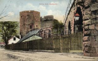 5 db régi városképes lap a Monarchia területéről (Hainburg, Pola, Vöslau, Kitzbühel és Graz)