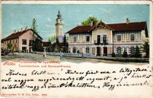 1911 Felka, Velká (Poprád, Tátra, Magas-Tátra, Vysoké Tatry); Turistatelep és nyaralóhely. Krompecher E. M. Fiai kiadása / Touristenheim und Sommerfrische (EM)