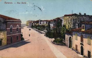 5 db régi  dalmáciai városképes lap (Lovran, Parenzo, Rovinj, Perzagno)