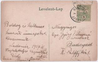 1907 Saskőváralja, Sásovské Podhradie (Garamszentkereszt, Ziar nad Hronom); Saskő vára. Koralevszki ...