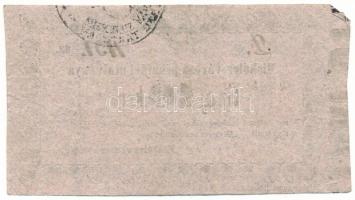 1860. Miskolc 10kr "Miskolcz város utalványa" bélyegzéssel, értékjelzés "10" vas...