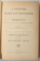 Jäger, H[ermann]: A növények magról való tenyésztése. Kézikönyv kertkedvelők, kertészek és magkereskedők számára. Fordították és a hazai viszonyokra alkalmazták: Hérics Márton és Mauthner Ödön. Bp., 1889, Deutsch M.-féle Műintézet Czettel és Deutsch, [8] + 460 + [2] p. Fekete-fehér ábrákkal illusztrálva. Kiadói aranyozott egészvászon-kötés, márványozott lapélekkel, kissé kopott borítóval, a gerincen kis sérülésekkel, szakadt elülső szennylappal.