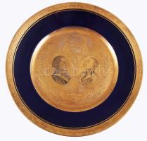 1937  III. Emanuel olasz király és etiópiai császár és Horthy Miklós kormányzó arcképével díszített ...