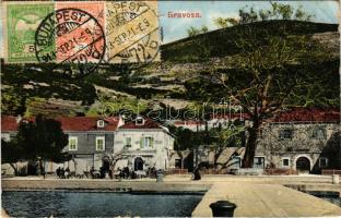 1913 Gruz, Gravosa (Dubrovnik, Ragusa); kikötő, szálloda, étterem / port, hotel, restaurant. N. Bogisic. TCV card (EM)