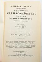 Gasztronómia-könyvtétel, 3 db: 

Úri, és közönséges konyhákon meg-fordult szakáts-könyv, mellyben ...