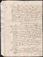 1773 Forgolány, Kárpátalja, Ugocsa vármegye, tanuvallomás a megyei Vincze család nemességével kapcsolatban. 6 magyar nyelven beírt oldalon