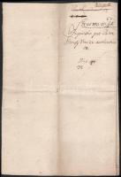 1773 Forgolány, Kárpátalja, Ugocsa vármegye, tanuvallomás a megyei Vincze család nemességével kapcso...