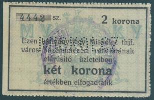 1916. 2K "MISKOLCZ" perforációval T:I