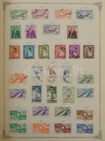 Vegyes külföldi bélyegek albumban, közte gyarmatok is
