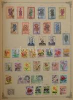 Vegyes külföldi bélyegek albumban, közte gyarmatok is