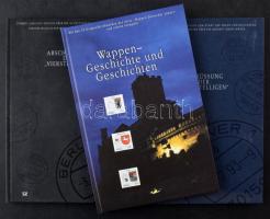 NSZK 3 db könyv elszórtan bélyegekkel