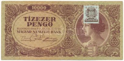 1945. 10.000P "MNB" bélyeggel, nagyon alacsony "L 120 000096" sorszámmal T:F Adamo P23e