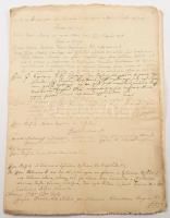 ca 1785 A kárpátaljai forgolányi Koncz családdal kapcsolatos családtörténeti iratok: nemességigazoláshoz szükséges dokumentumok, tanúvallomás, az Ung vármegyei közgyűlés és szervek iratai Carolus Heimbucher aláírásával 3 db okmány, oklevélmásolat