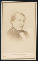 cca 1865 Ernest Renan (1823-1892) francia filozófus, orientalista, keményhátú fotó Reutlinger párizsi műterméből, 10,5×6,5 cm