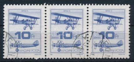 1988 Repüléstörténet 10Ft hármascsík "törött szárnytartó" lemezhibával (10.000)