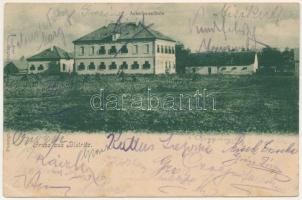 1906 Beszterce, Bistritz, Bistrita; Ackerbauschule. Verlag Theodor Botschar / földműves iskola / agricultural school (fl)