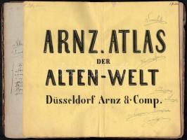 cca 1830 Arnz, [Josef]: Atlas der Alten Welt in 16 illuminirten Karten. Nach den besten Hülfsmitteln...