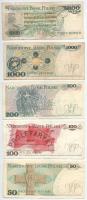 Lengyelország 1975-1986. 50Zl-5000Zl (5xklf) mindegyik ritkább évszám, benne: 1975. 1000Zl + 1976. 1...