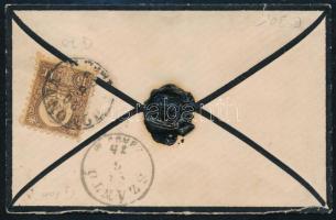 1875 Réznyomat 15kr ajánlott levélen "HOMONNA / ZEMPL.M." - Szántó