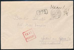 1946 (11. díjszabás) Ausztriába küldött levél 320.000P készpénzes bérmentesítéssel "NAGYKÁTA"