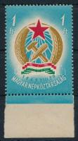 1949 Alkotmány I. 1Ft ívszéli bélyeg makkos vízjellel