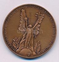 Bozó Gyula (1913-2004) 1996. "Ezeréves az Apostoli Szentszék és Magyarország kapcsolata / Millenarium relationis apostolicae sanctae sedis et Hungariae" kétoldalas bronz emlékérem (42,5mm) T:AU kis patina
