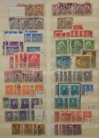 1921-1965 Magyar több példányos rendező 3 db A/4 8 ill. 6 lapos rendező berakóban